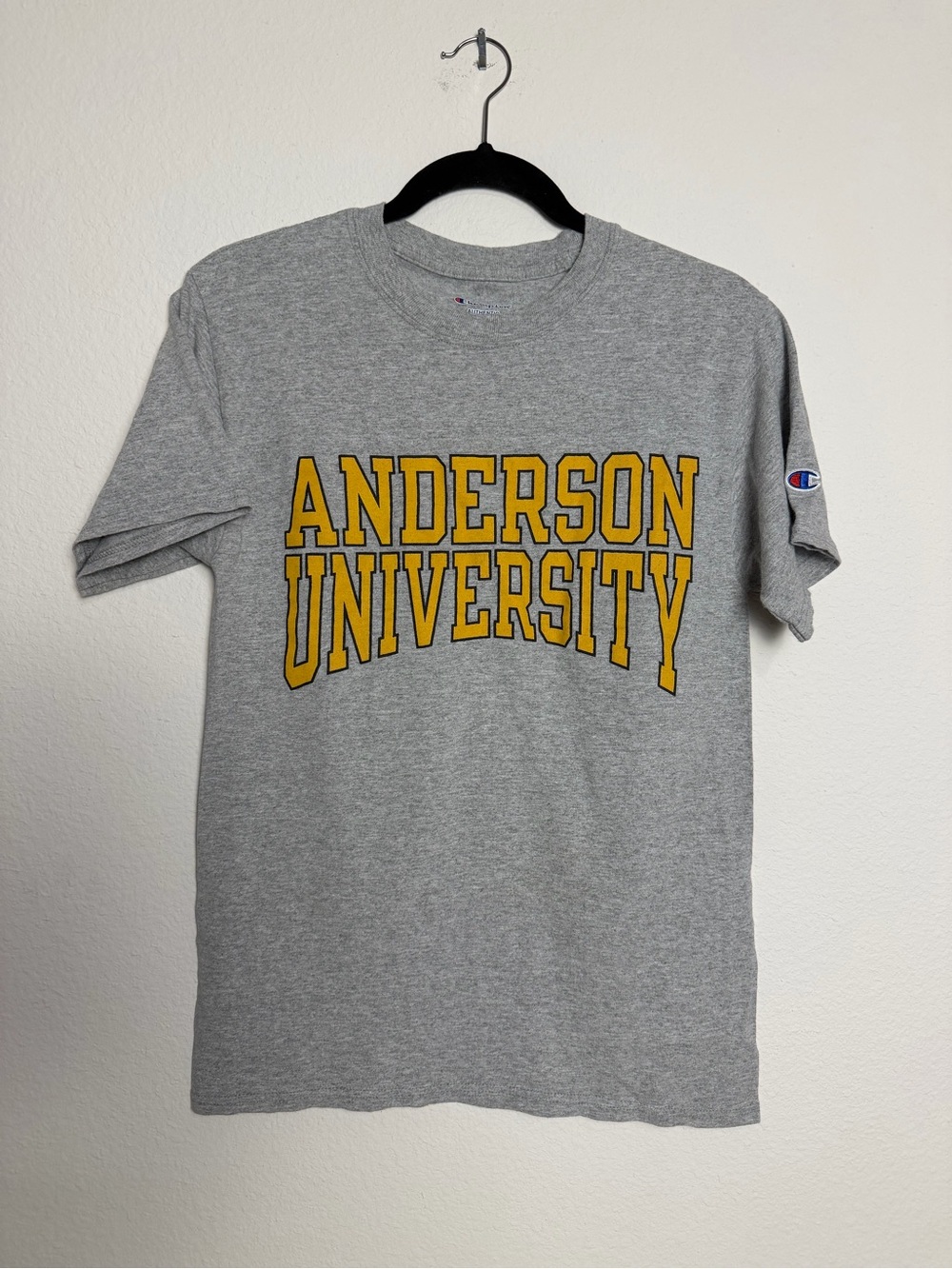 Champion Anderson University Gray Logo T-Shirt small